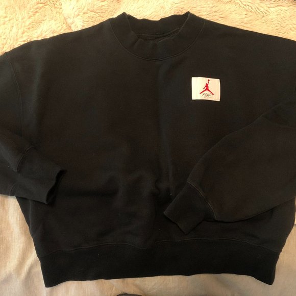 Nike Jordan, crew neck fleece sweatshirt, black, sz small - Picture 4 of 4